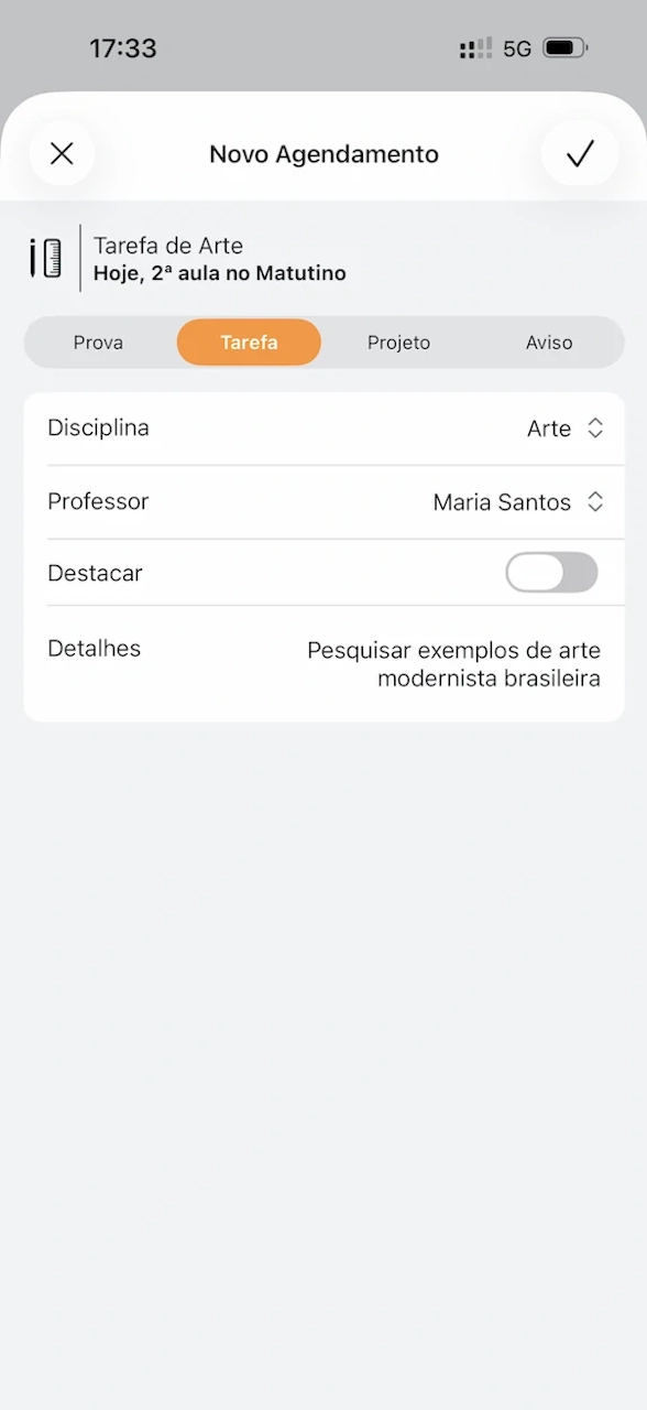 Agenda1 - Creating a new booking