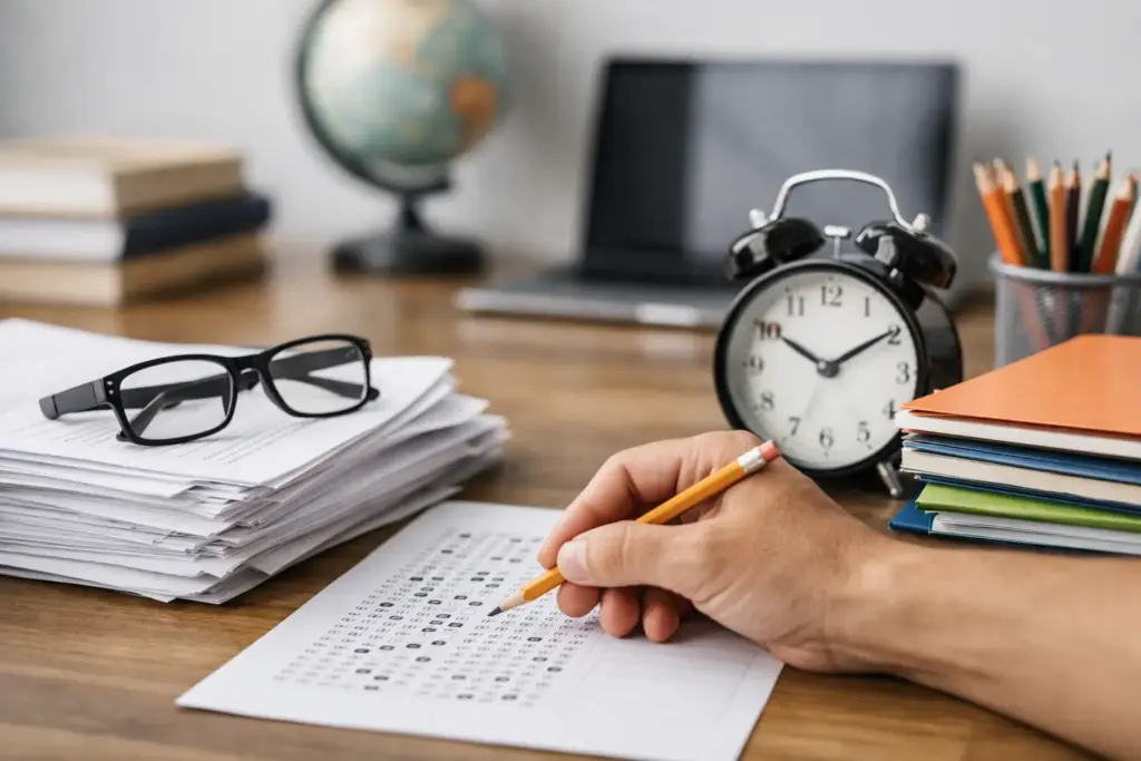 School assessment organization with better control, fewer conflicts, and a clear routine for administration, teachers, and students—all in one place.
