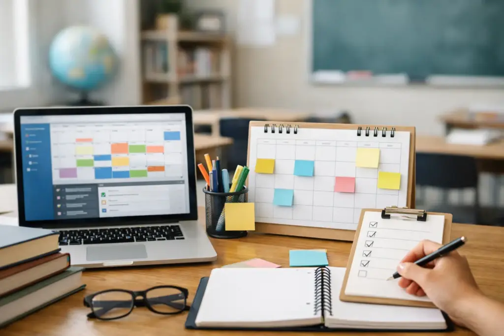 How to integrate calendar and tasks in school