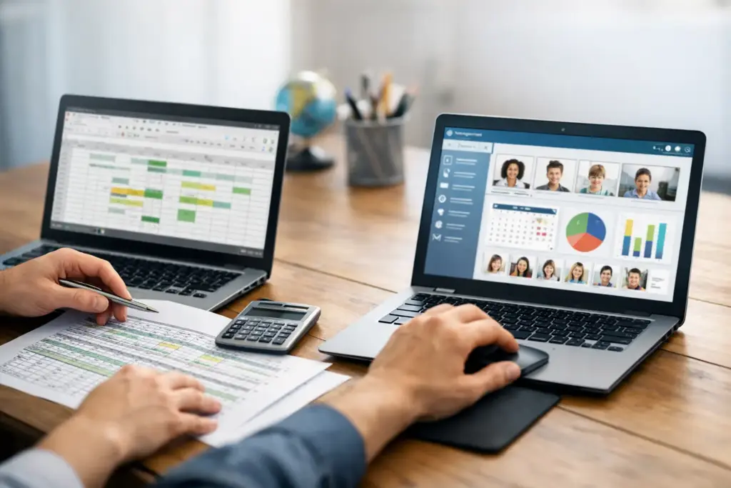 Spreadsheet or School System: Which to Choose?